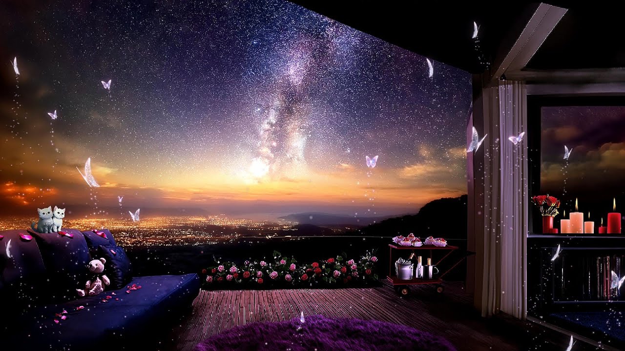 Romantic Night View 🌃 Cozy Vibes | Chill & Relax