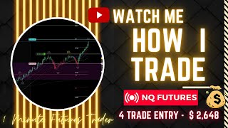 NQ Futures Scalping Day Trading Strategies  4 Trades Entry Exits Explained with Ninjatrader