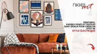Peintures, Papiers Peints Et Textiles Sont Idéaux Pour Créer Un Effet De Style Électrique