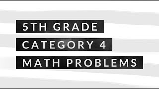 5th grade STAAR 2018 - Math Problems - Category 4 - Exercises 6, 8, 32, 34