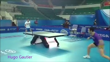 Zhang Jike and Xu Xin   Training Topspin 2013 HD