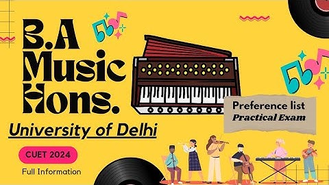 B.A Music Hons✨|Delhi University🔥| Practical Exam😱😱| Preference list✅📈 #cuet #du #music