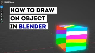 How to draw on object in blender