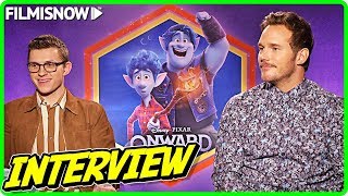 Chris Pratt and Tom Holland Interview for ONWARD