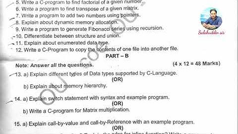 OU BSc (CBCS) Computer science 1st sem question paper  jun 2023 |Programming in C | Osmania univers
