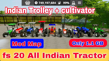 FS 20 mud map Indian tractor// FS 20 INDIAN TRACTOR   // Farming Simulator 20