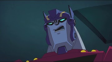 Transformers: Animated - Optimus Prime Vs. Headmaster | Transformers Official