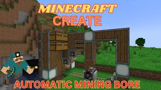 Automatic Mining Machine Minecraft Create Mod Tutorial