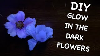 DIY Glow in the Dark Flowers!