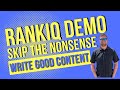RankIQ Demo: Rank WITHOUT All the Tech Stuff