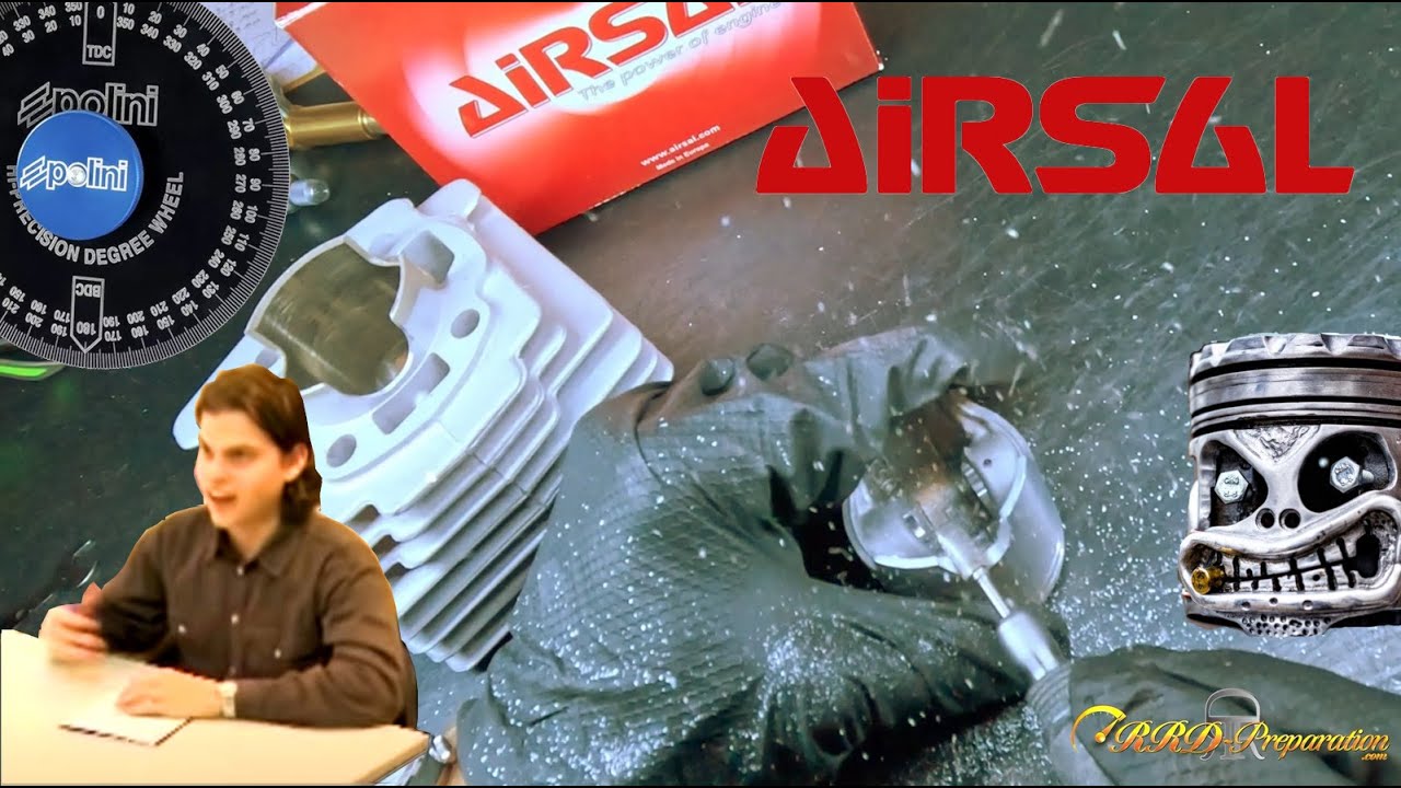 Présentation du kit cylindre AIRSAL T4 70cc Ø47mm MBK 51 refroidissement par air