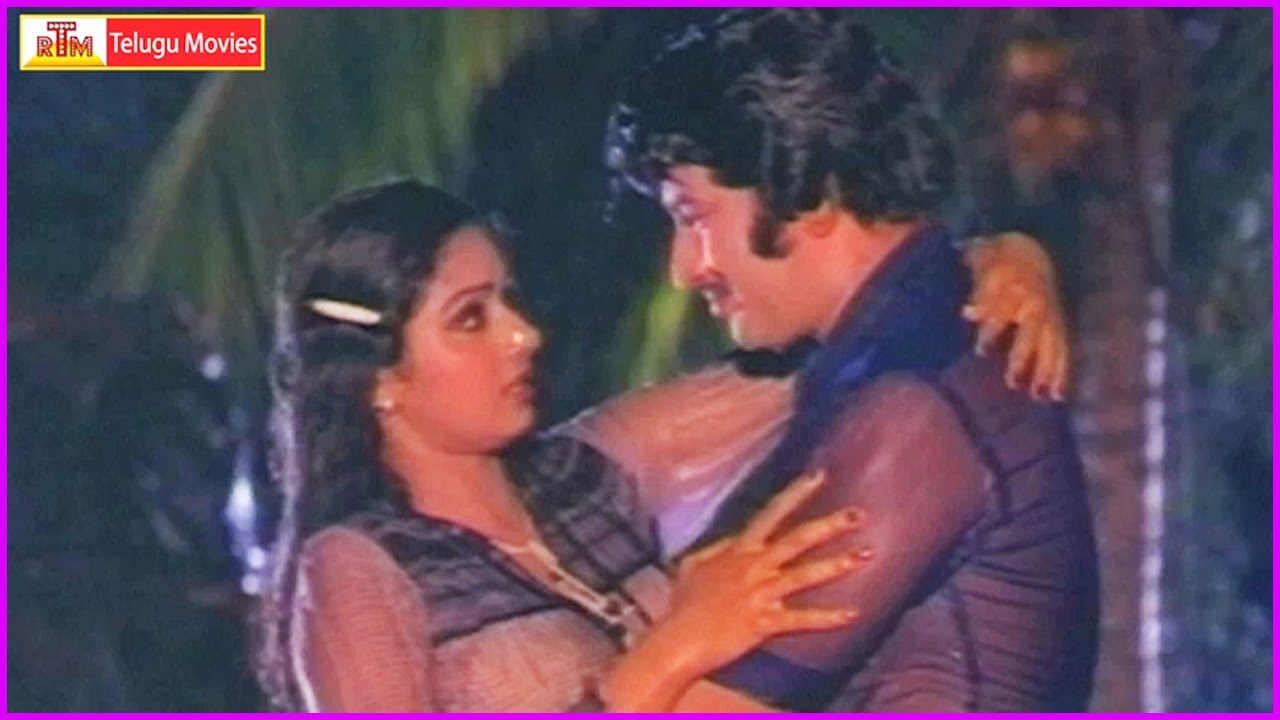 Krishna And Sridevi Rain Song - Gharana Donga Video Song | Super Hit Movie