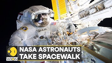 Two NASA astronauts take spacewalk, install solar array on to International Space Station | WION
