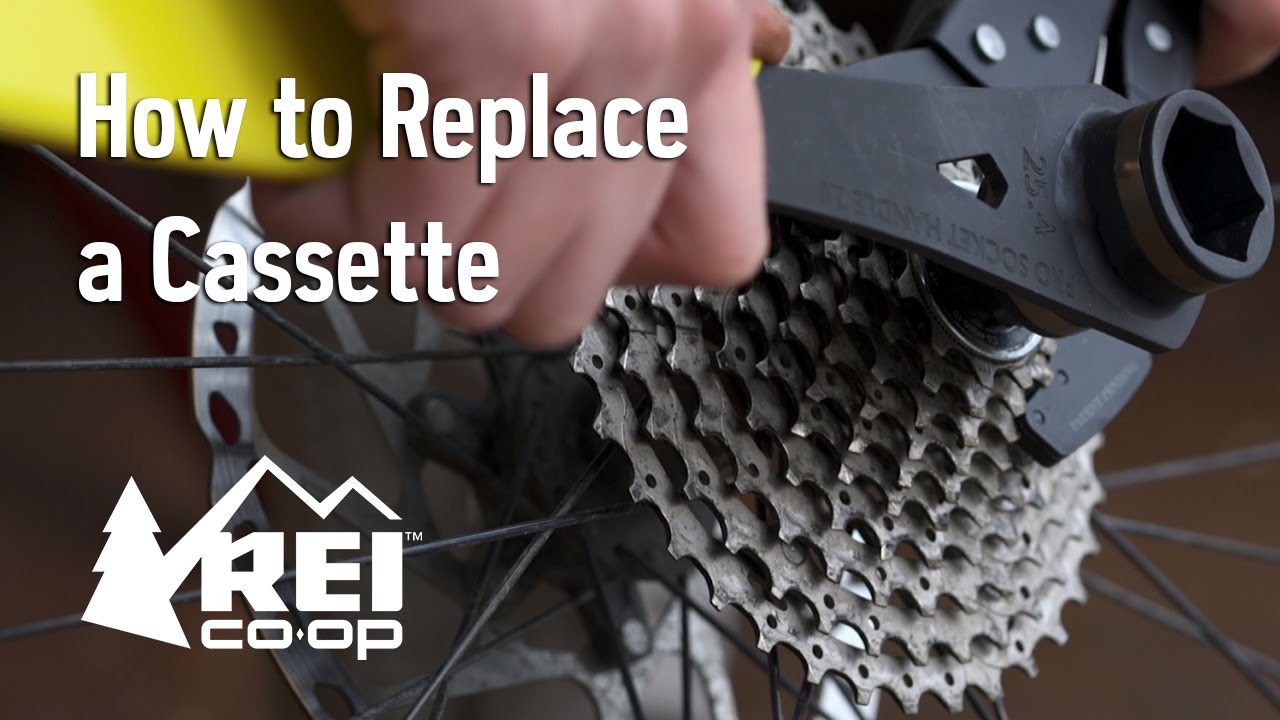 replacing a cassette on a bike