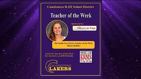 3/12/21 Teacher of the Week - Allison Hoffner