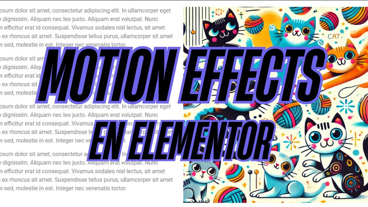 Como Hacer Motion Effects y Scrolling Effects Con Elementor - YouTube