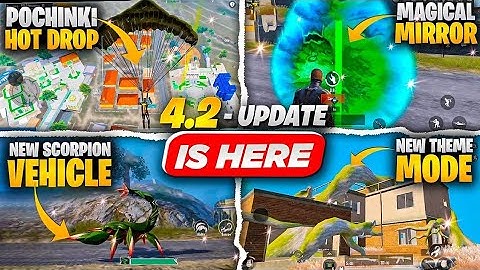 🌿 PUBG Mobile 4.2 Update – Magical Plants Power Showcase 🦂 Scorpion Vehicle Test Drive