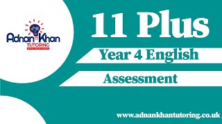 11 Plus Year 4 English Assessment | Solve 11 Plus English Practice Questions with an expert Tutor