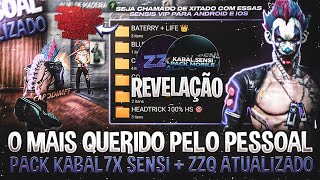 ESSES PACKS ESTÁ EM OUTRO PATAMAR 🔞🔥 PACK DO ZZQ + PACK DO KABAL7X SENSI - OTIMIZAÇÃO NO ANDROID