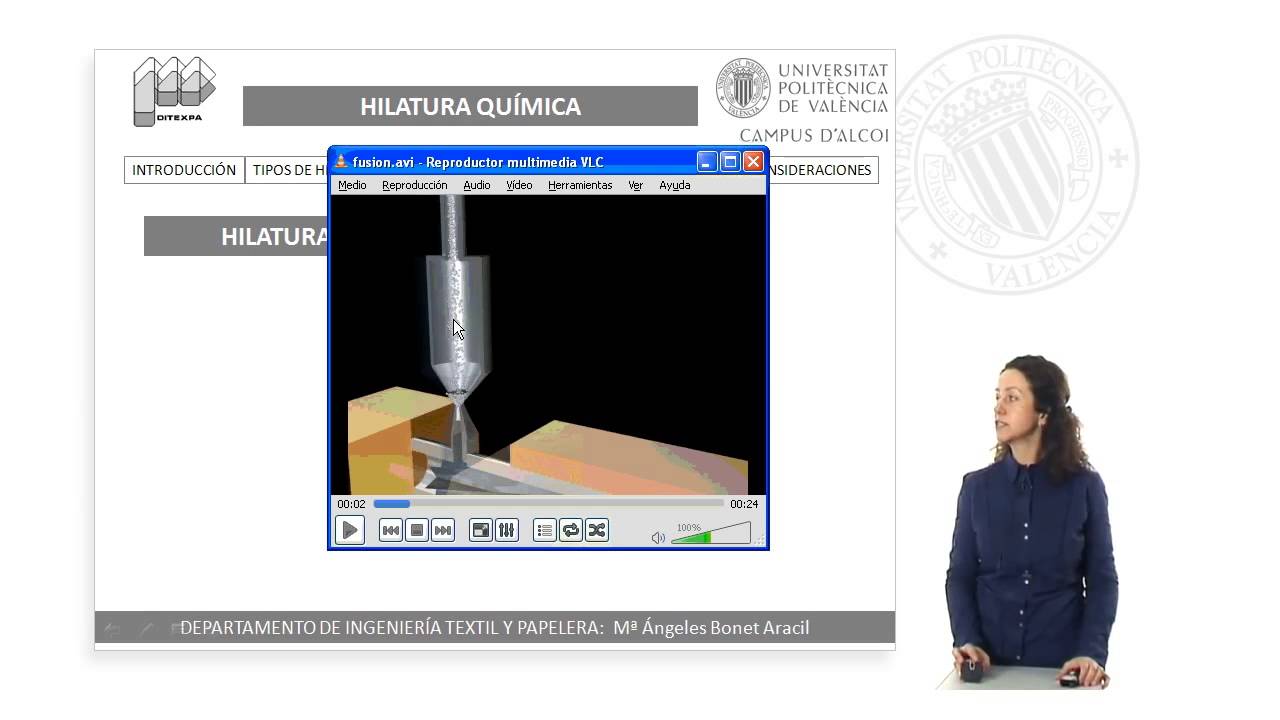 Hilatura química de las fibras textiles | 1/11 | UPV