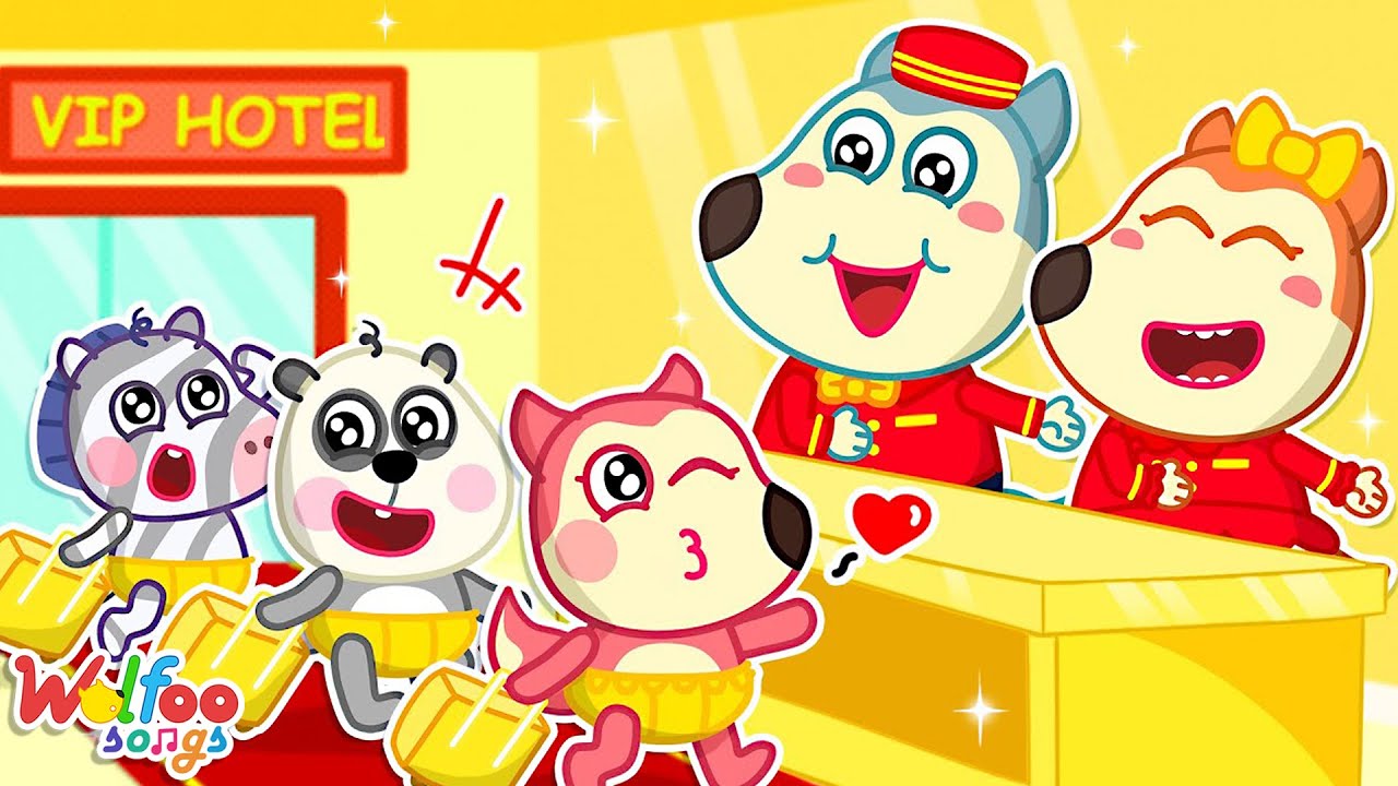 Baby's First Luxury Hotel Adventure | Baby Songs | Funny Kids Songs & Nursery Rhymes by Wolfoo