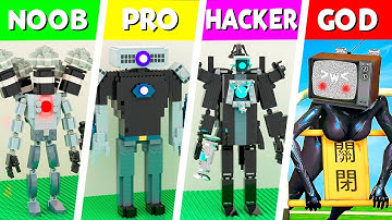 LEGO ALL Characters in Skibidi Toilet: Noob, Pro, HACKER! | Skibidi Toilet (Collection #4)