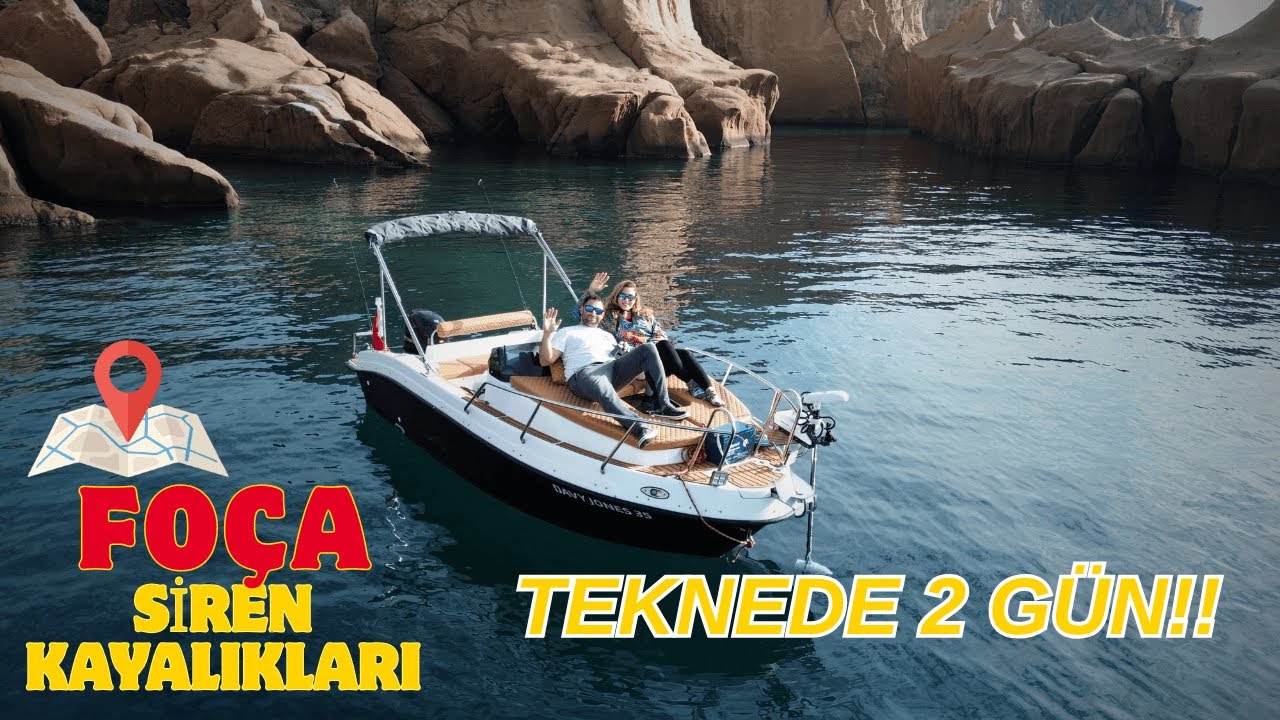 FOÇA SİREN KAYALIKLARINA GİTTİK | Teknede 2 Gün | Çupra İçin Fırtınaya Ykalandık.