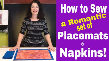 Quick & Simple - How to make  Placemats and Napkins Sewing Tutorial