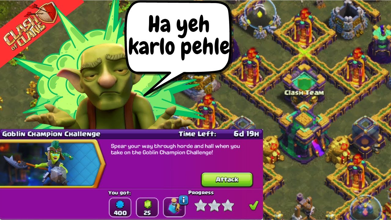 Easily 3 Star the Goblin Champion Challenge (Clash of Clans)