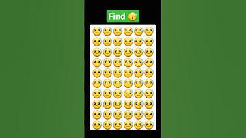 Find The Odd Emoji Out | Optical illusion | Eye test Challange #shorts #trending #official kumaram