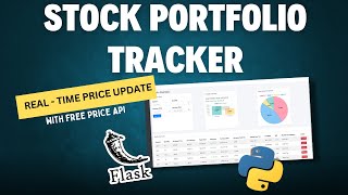 Stock Portfolio Tracker - With Free Real time Price Update API
