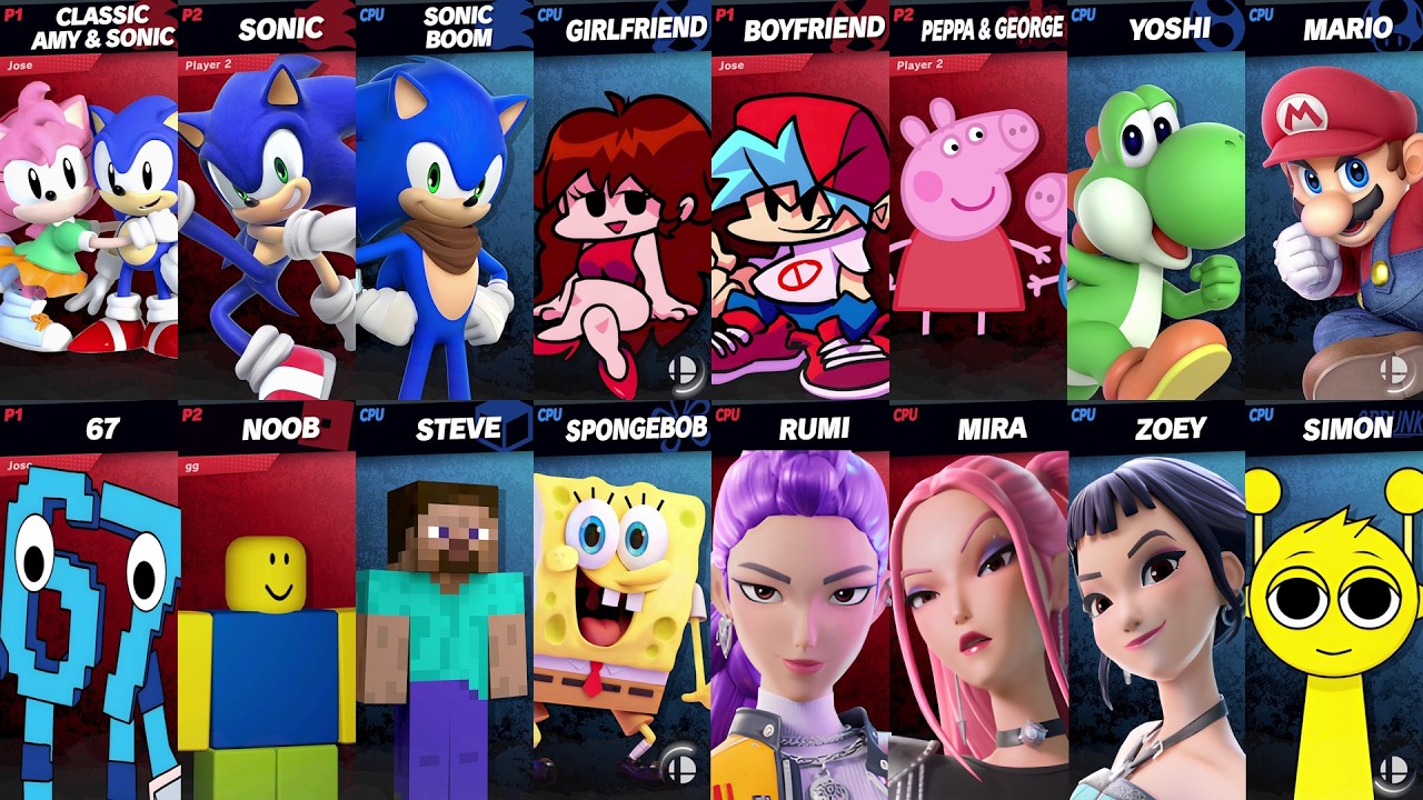 I Upgraded The RAREST BRAINROTS in Super Smash Bros Ultimate