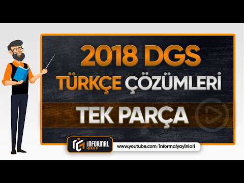 2018 DGS TÜRKÇE Soruları ve Çözümleri | TEK PARÇA