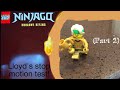 Lego ninjago lloyds stop motion test  part 2