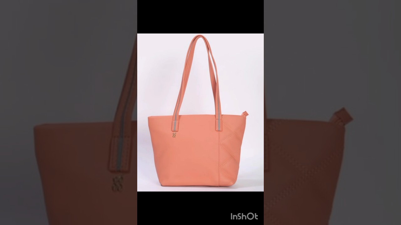Tote bag from AJIO AJIO baggit totebag peach YouTube