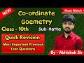 Coordinate Geometry का पूरा Revision | PYQs + Important Questions | Class 10 Maths |