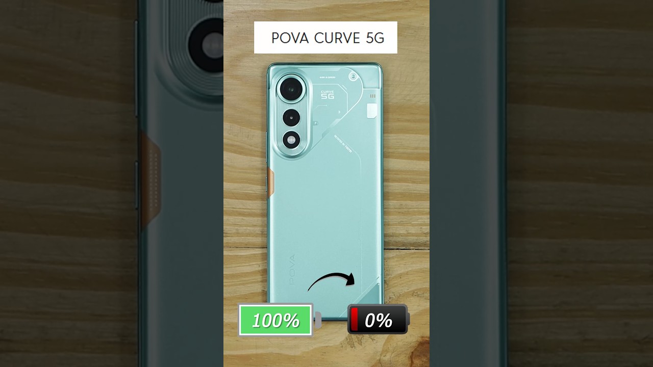 Tecno Pova Curve Battery Drain Test Using 5G 💪| Realistic