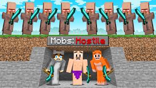 Minecraft, But ALL MOBS are HOSTILE
