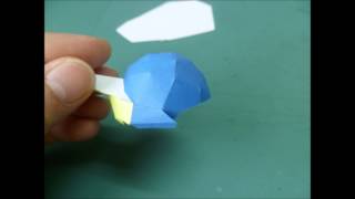 Megaman X Papermodel: Penguin Head Part