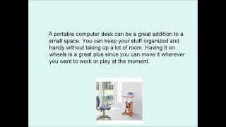 Portable Computer Desk On Wheels Lightweight Sturdy Desk For A Great Price!