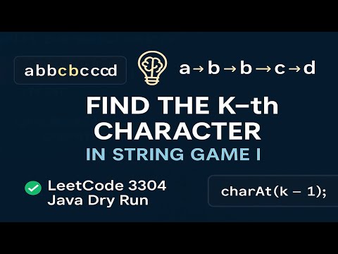 Leetcode 3304. Find