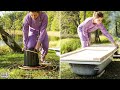 Building a diy hot tub you wont believe what i used for materials  backyard project