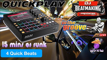 AKAI MPC ONE - #271 Quick play:4 Beats15 mins of funk in the groove #MPC, #MPC_ONE, #DJ_SharpMC_LIVE