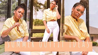 Summer Outfit Ideas with White Jeans from Mango, American Eagle + more!!!