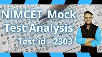 🔥ACME NIMCET Mock Test Analysis (Test Id- AMT-2303) 🔥| India
