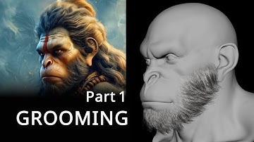 XGen Hair Tutorial – Grooming a Realistic Beard for Hanuman (Maya XGen Core + Interactive Grooming)