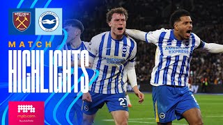 Video highlights for West Ham 1-1 Brighton