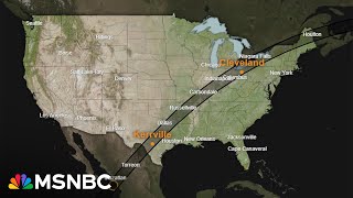 Watch: Moment of totality as solar eclipse crosses the U.S. | MSNBC
