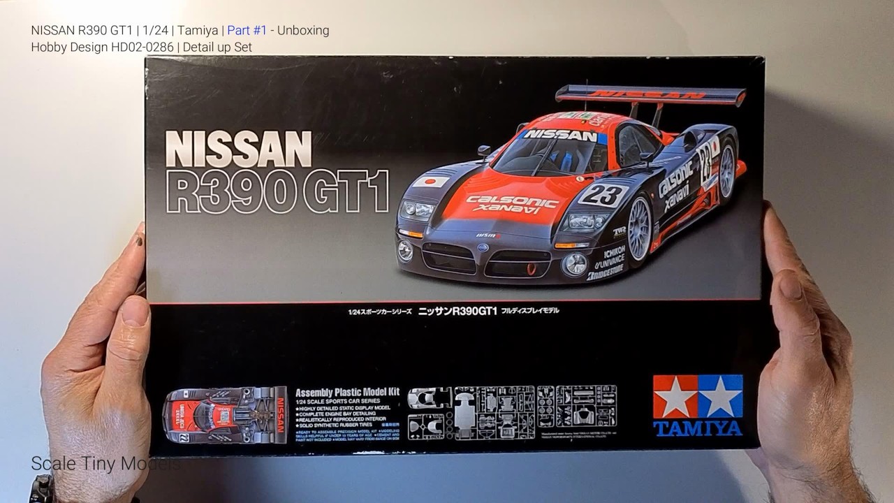 NISSAN R390 GT1 | 1/24 | Tamiya | Part #1 - Unboxing | Hobby Design HD02-0286 | Detail up Set