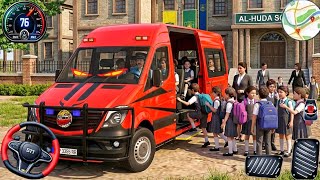 City School Van Driving Game 3D: City Van Pick Drop Game 2026 - Simulator! 3D Android Gameplay screenshot 2